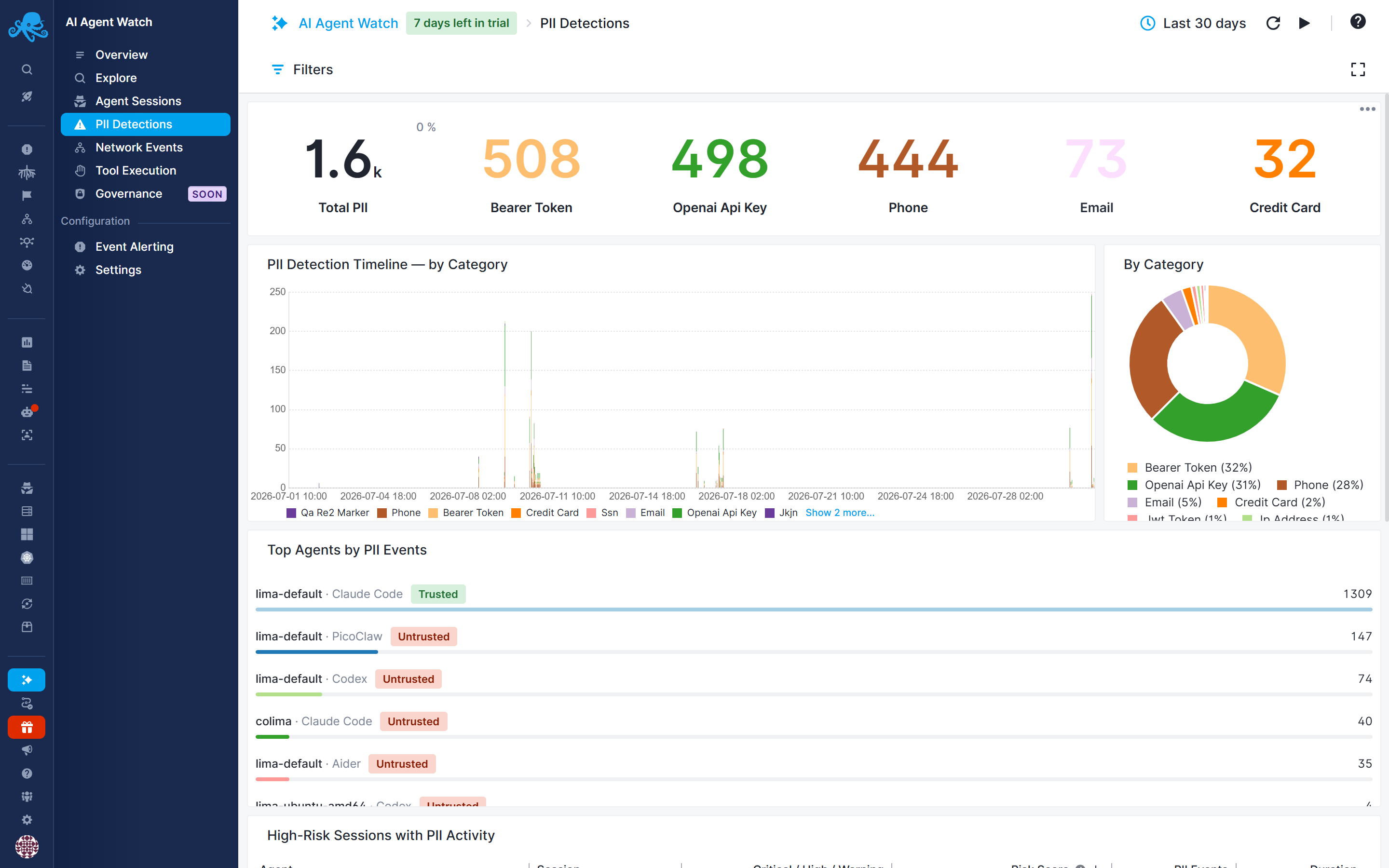 PII Detections