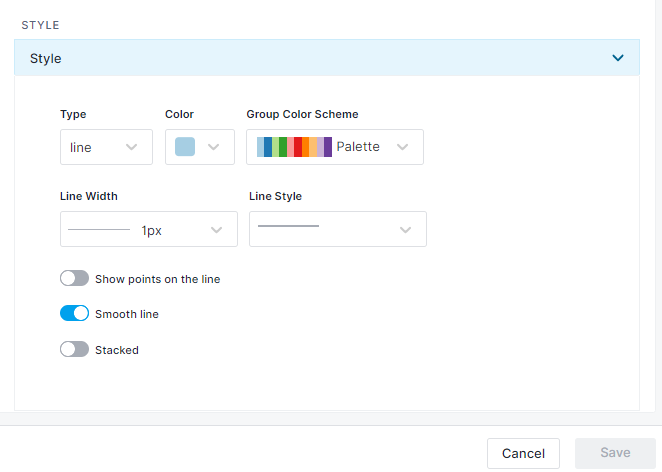 Chart builder styles