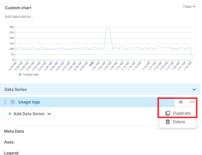 Duplicate Usage logs DS