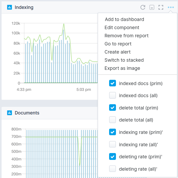 Sematext Cloud Monitoring - Component Settings