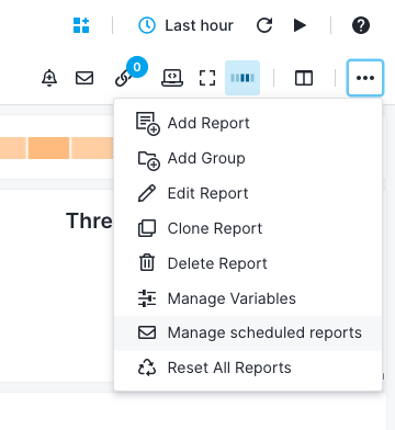 Manage Scheduled Reports