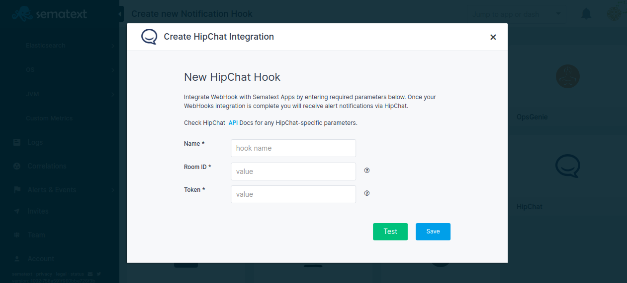 Create Hipchat Integration