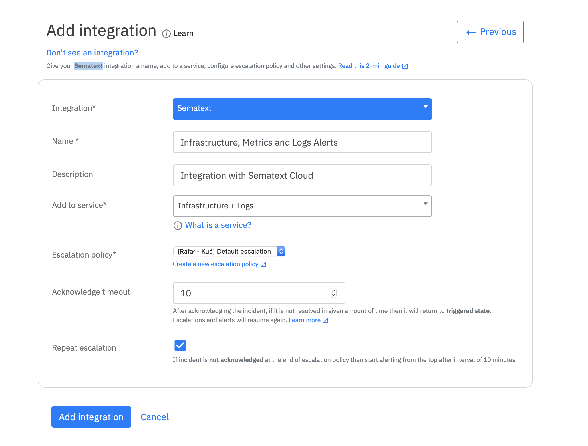 Create Spike.sh Integration - Integration Description