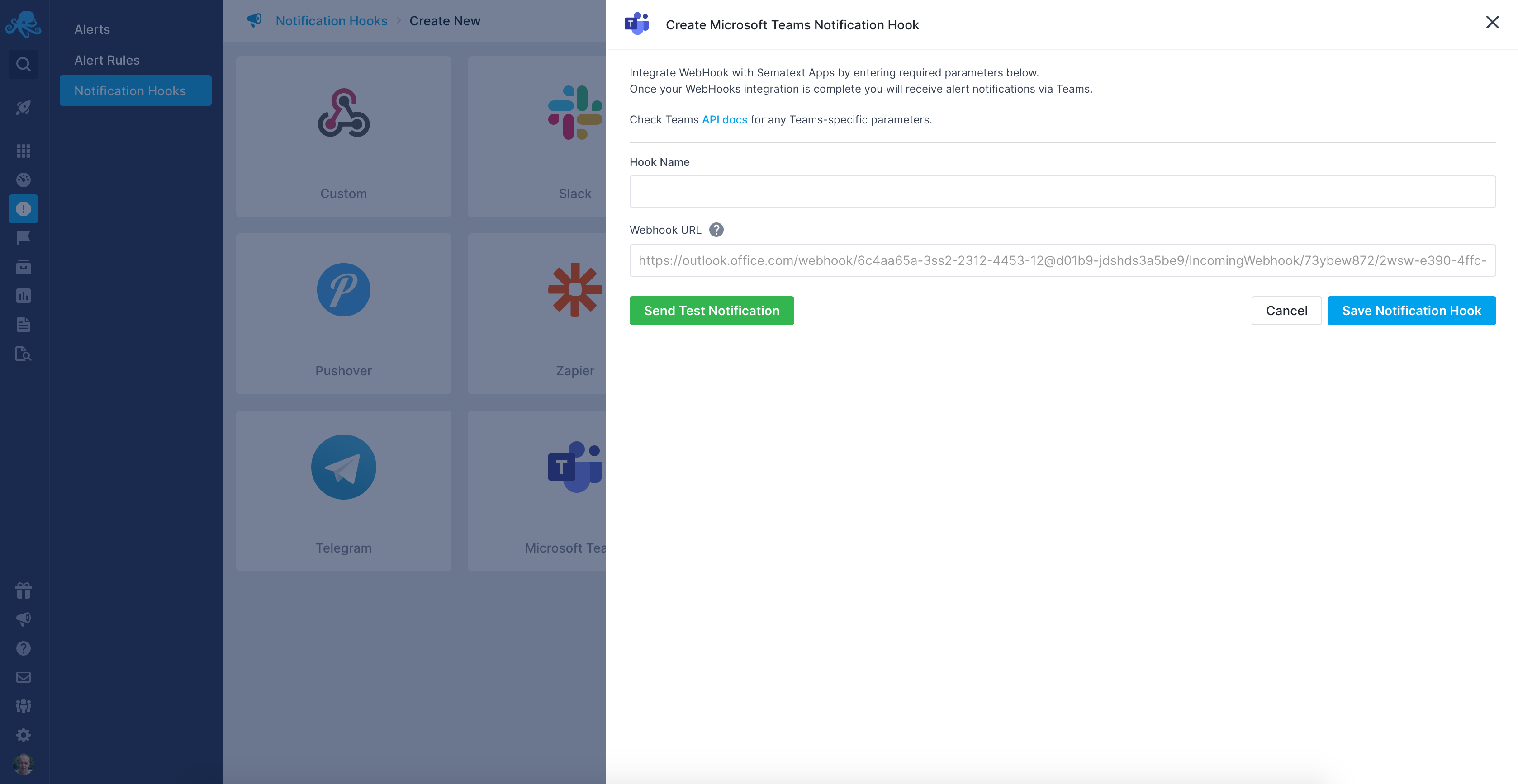 Create Microsoft Teams Integration