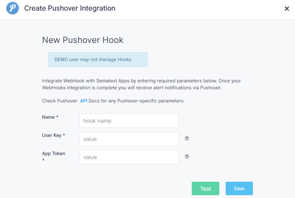 Pushover Alerts Integration