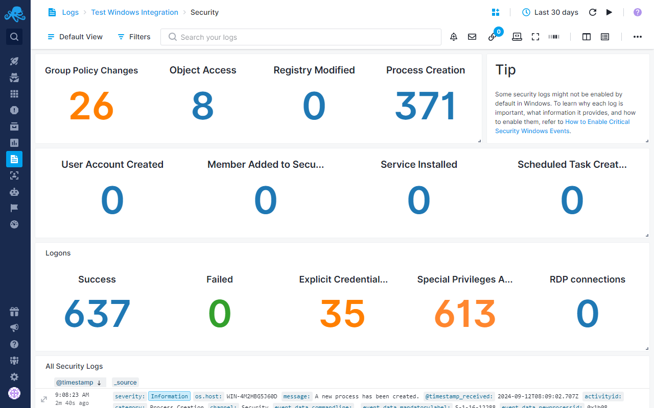 Windows Security Logs