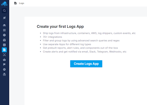 Create a new Logs App