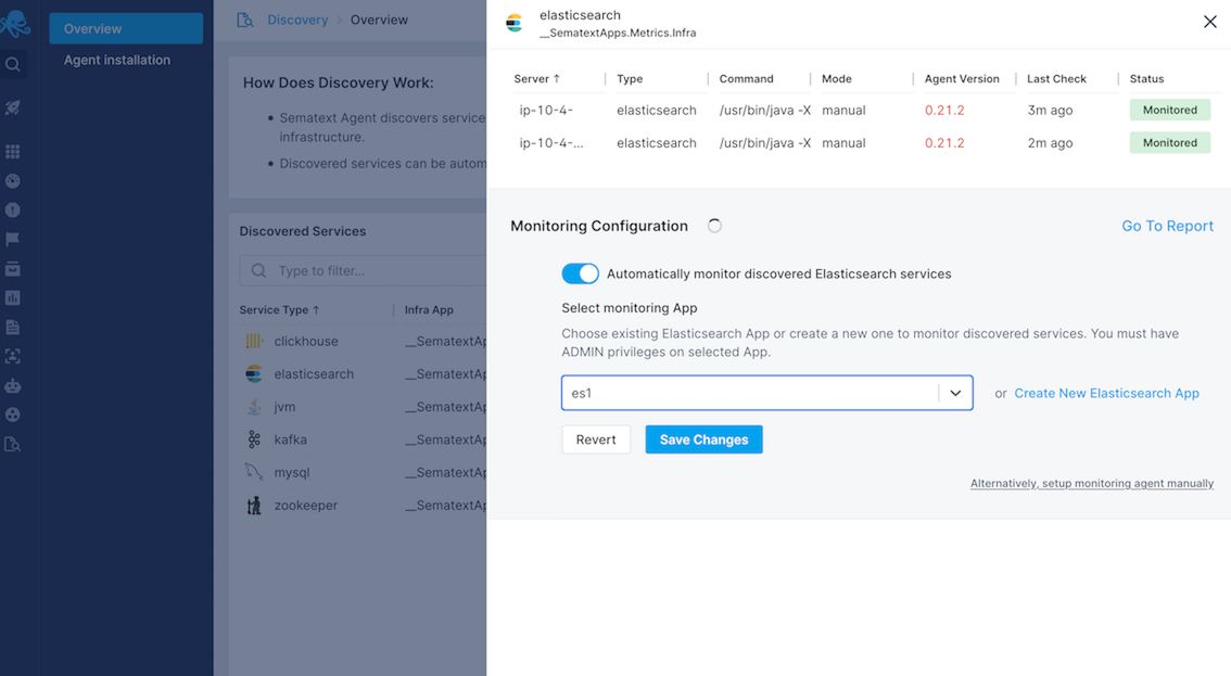 Enabling Automatic Autodiscovery-base Monitoring