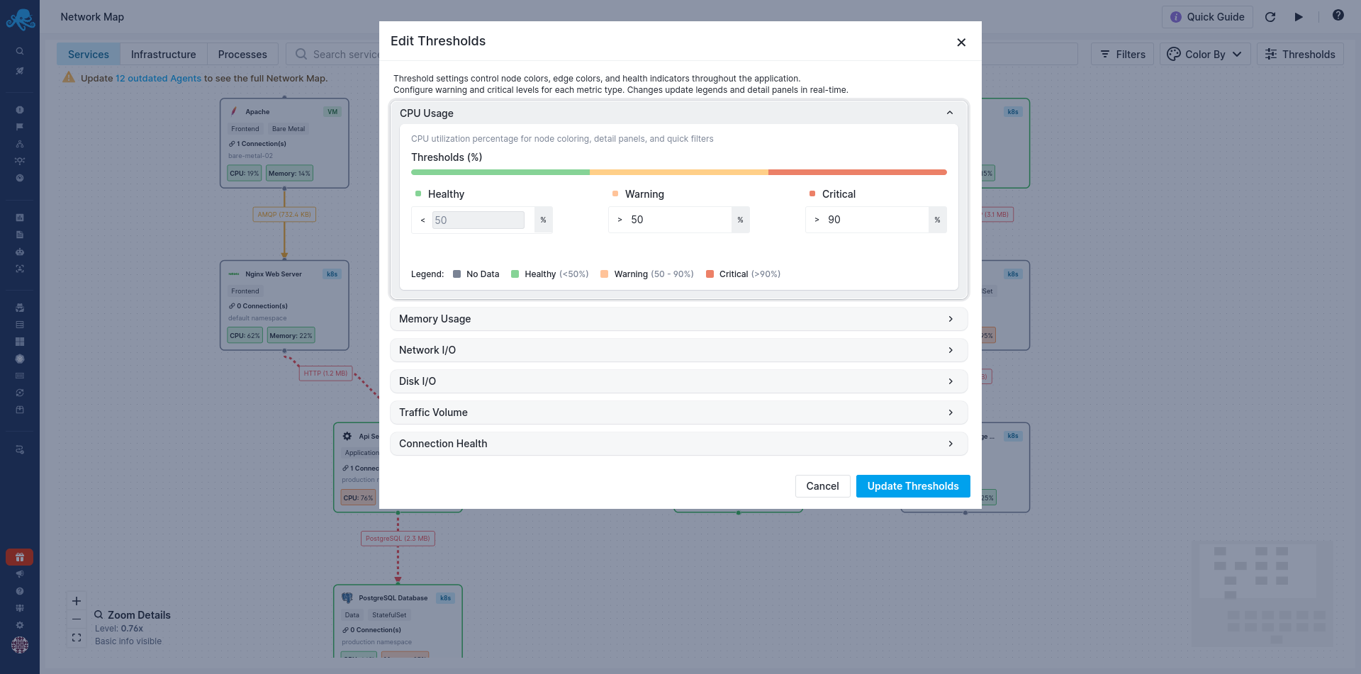 Edit Thresholds Dialog