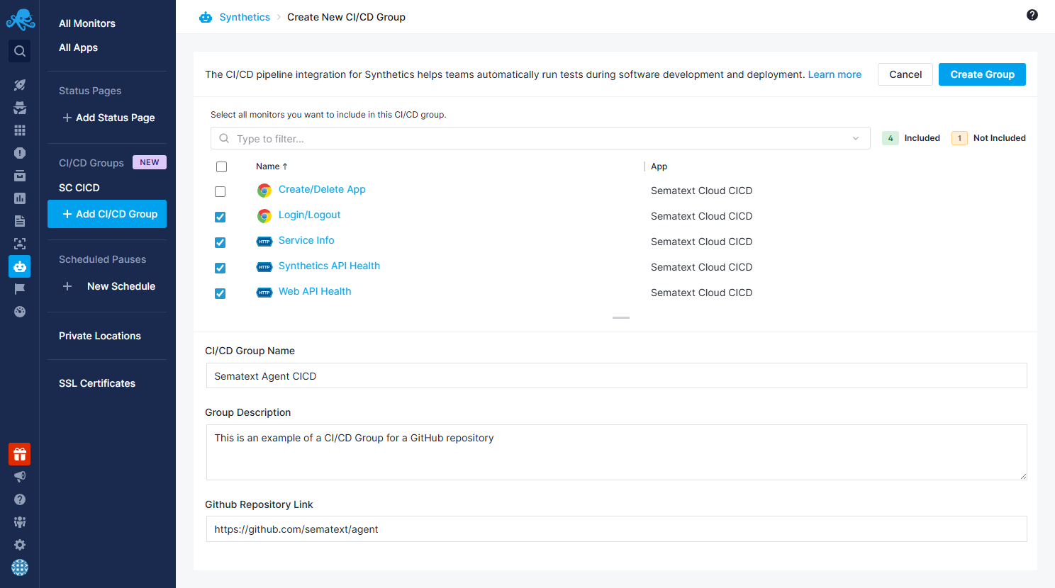 CI/CD Group Creation