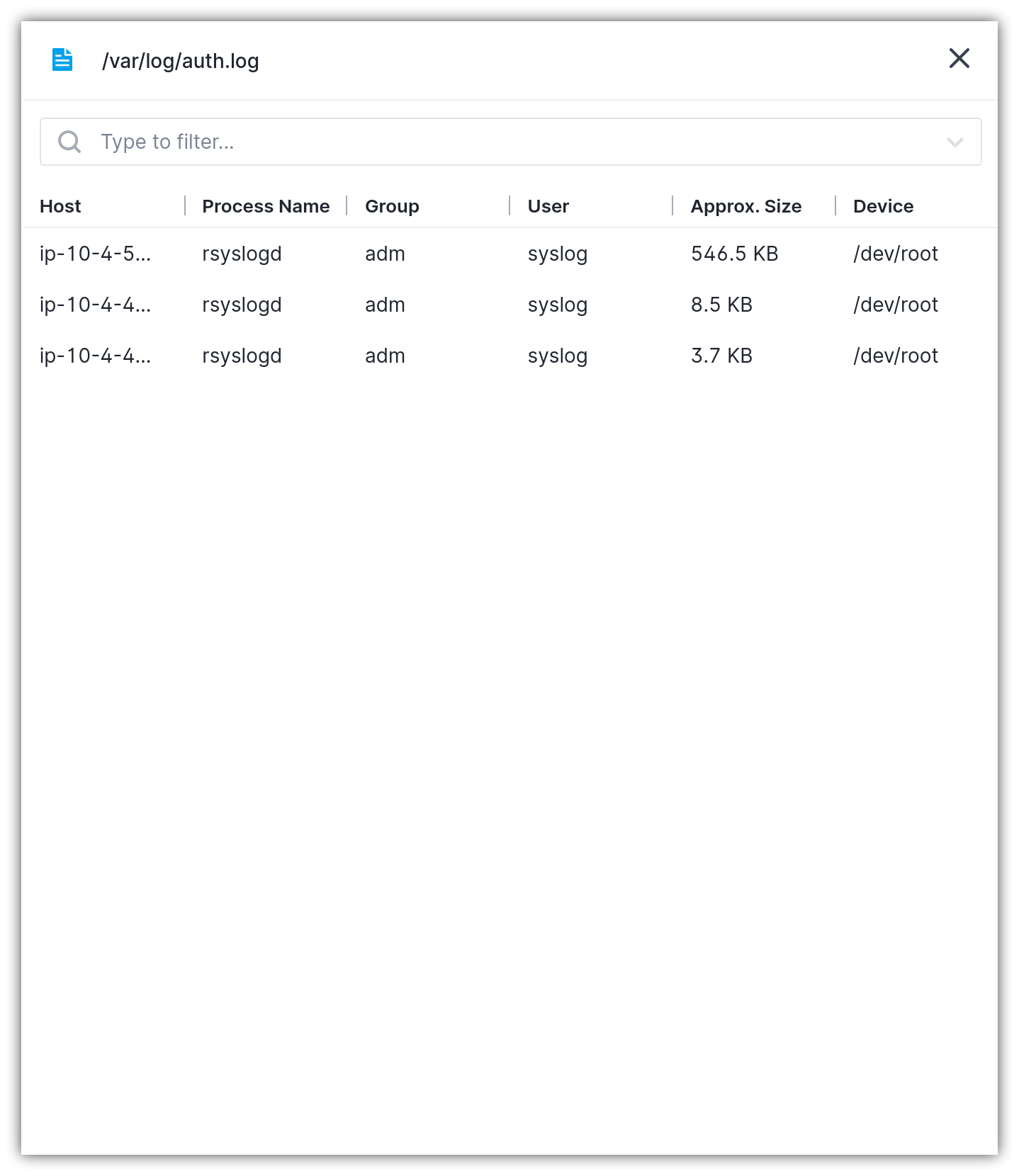 Log File Instances