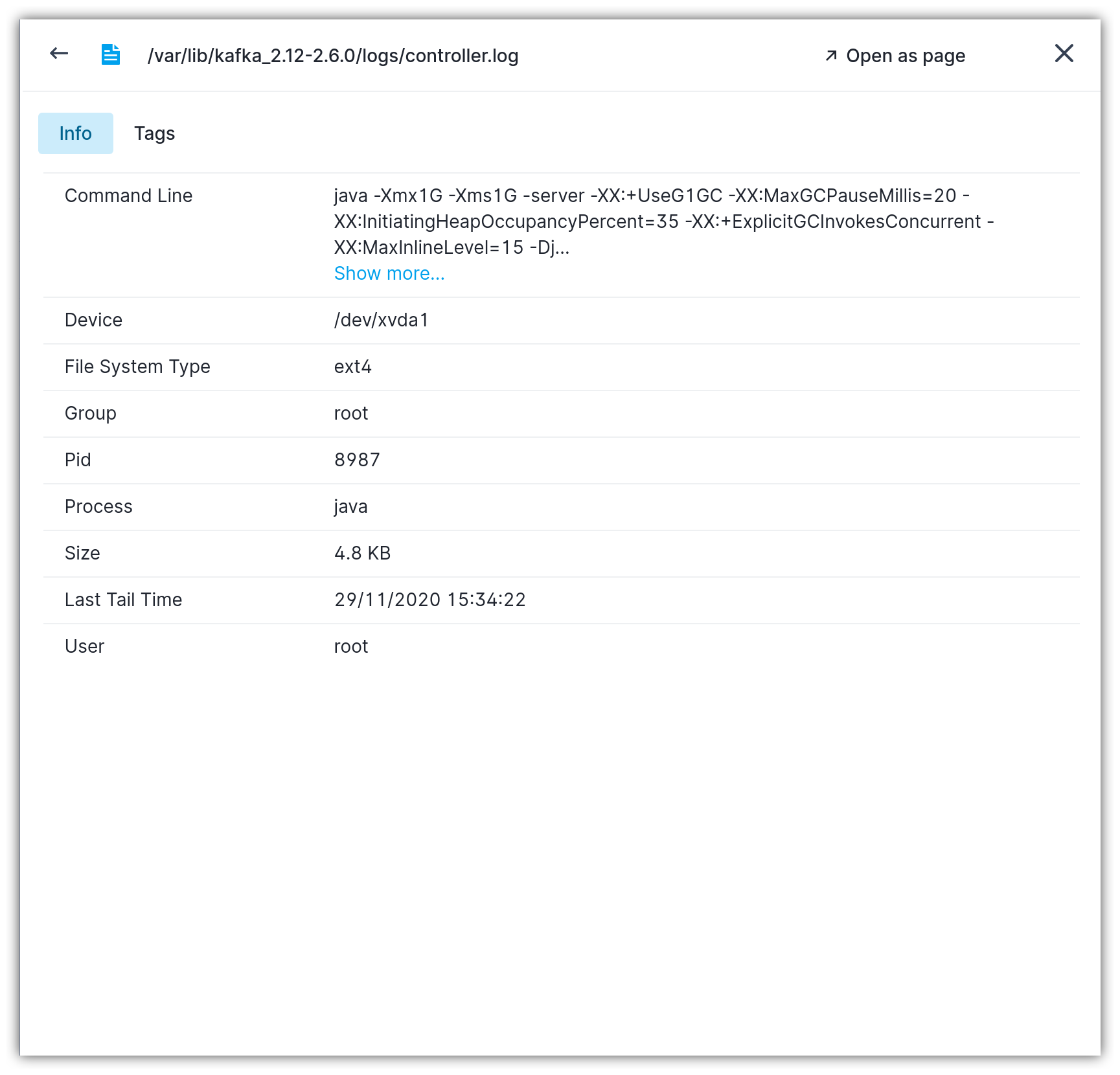 Log File Metadata