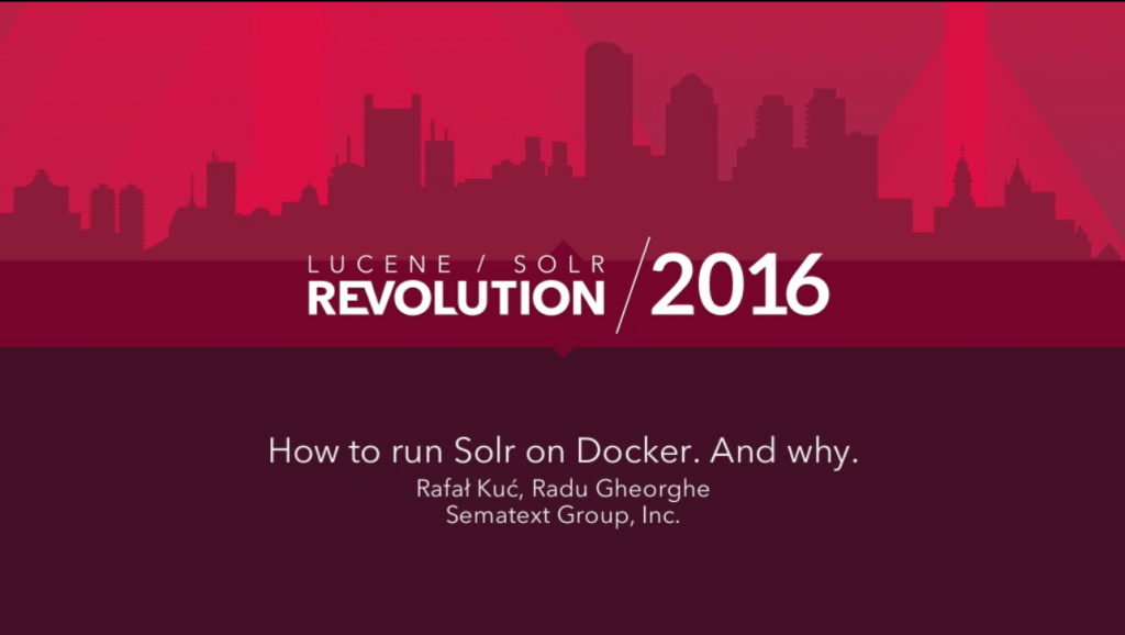 running solr on docker