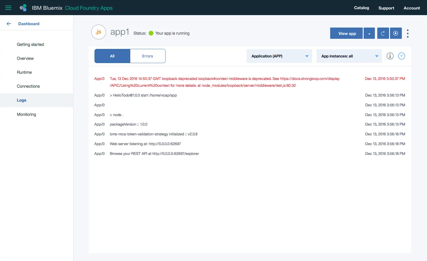 Log Management for IBM Bluemix and Cloud Foundry Sematext