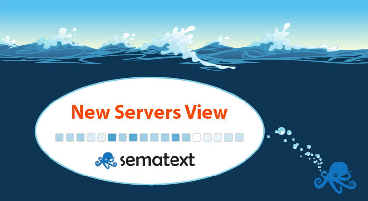 new servers view in sematext cloud