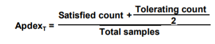 apdex score calculation