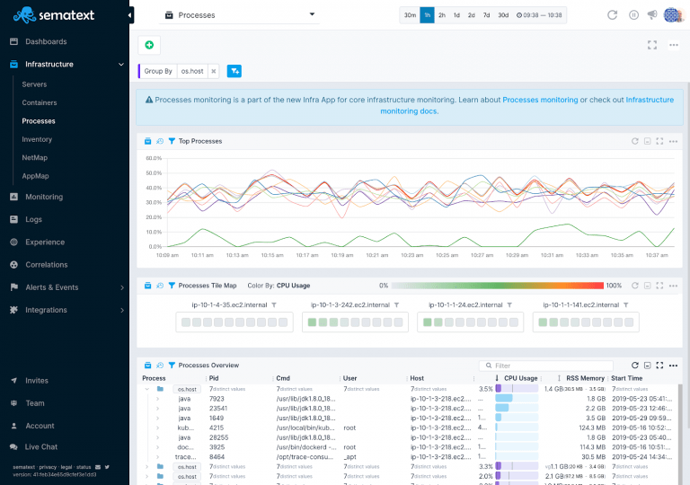 Real-Time Process Monitoring - Sematext