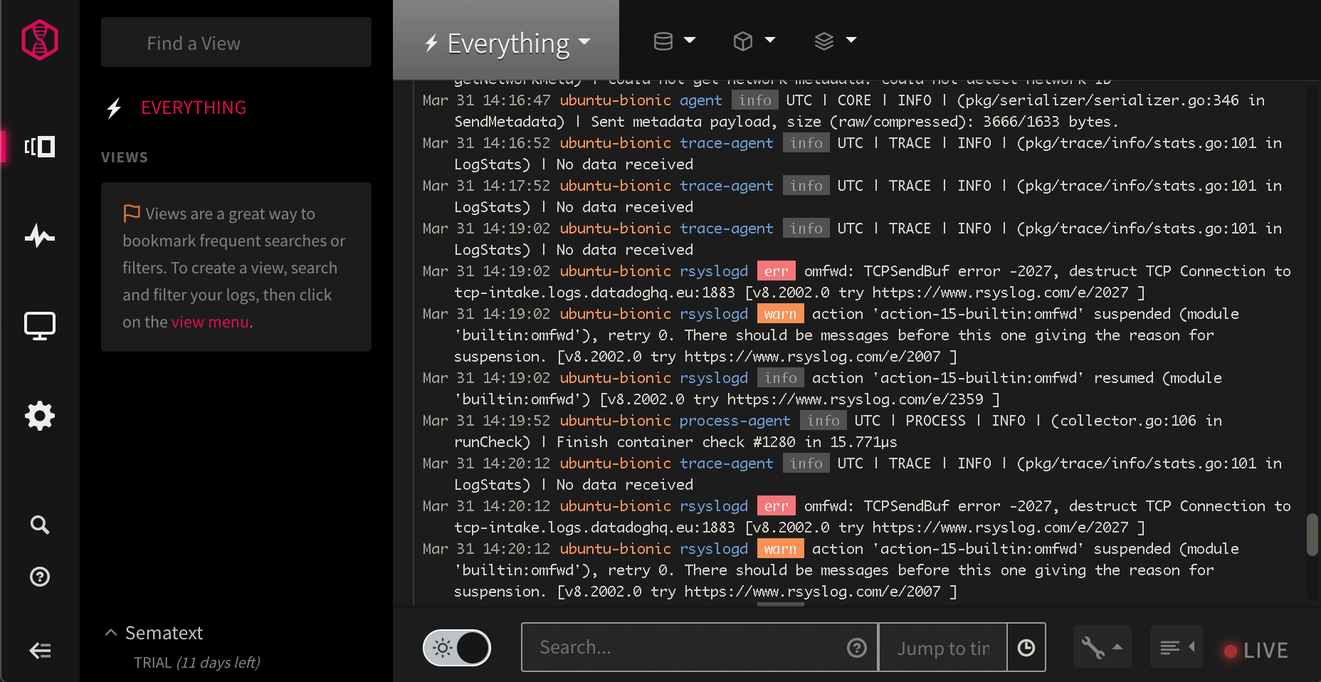 log storage and management software