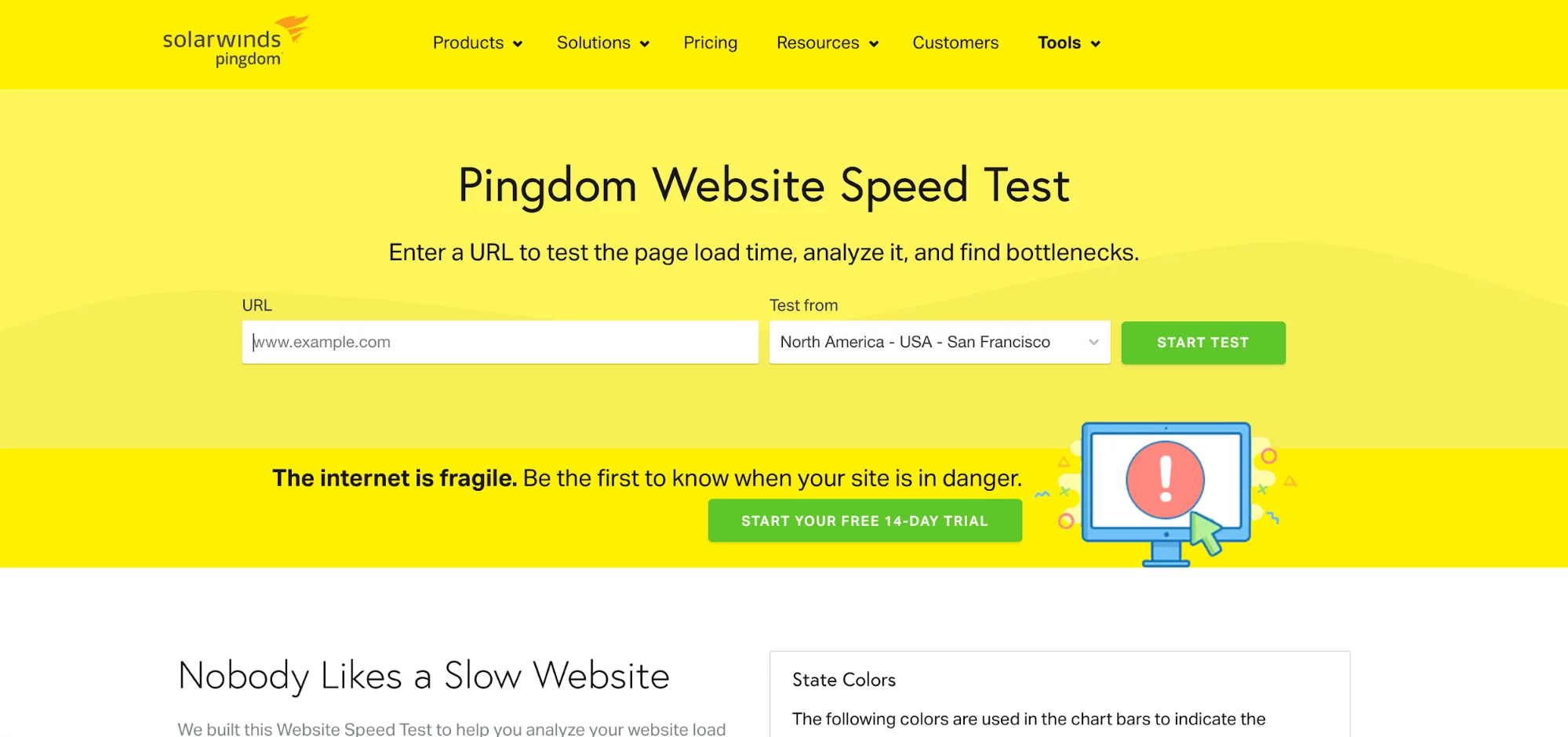 website performance testing tool