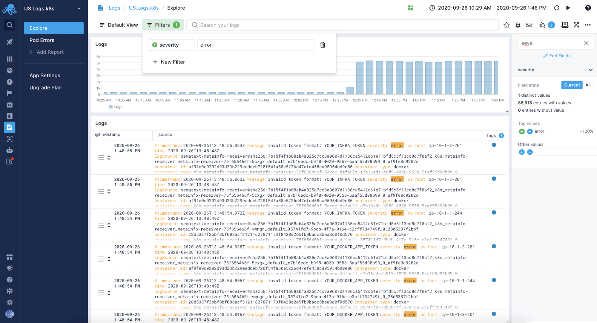 What are the types of database level logging