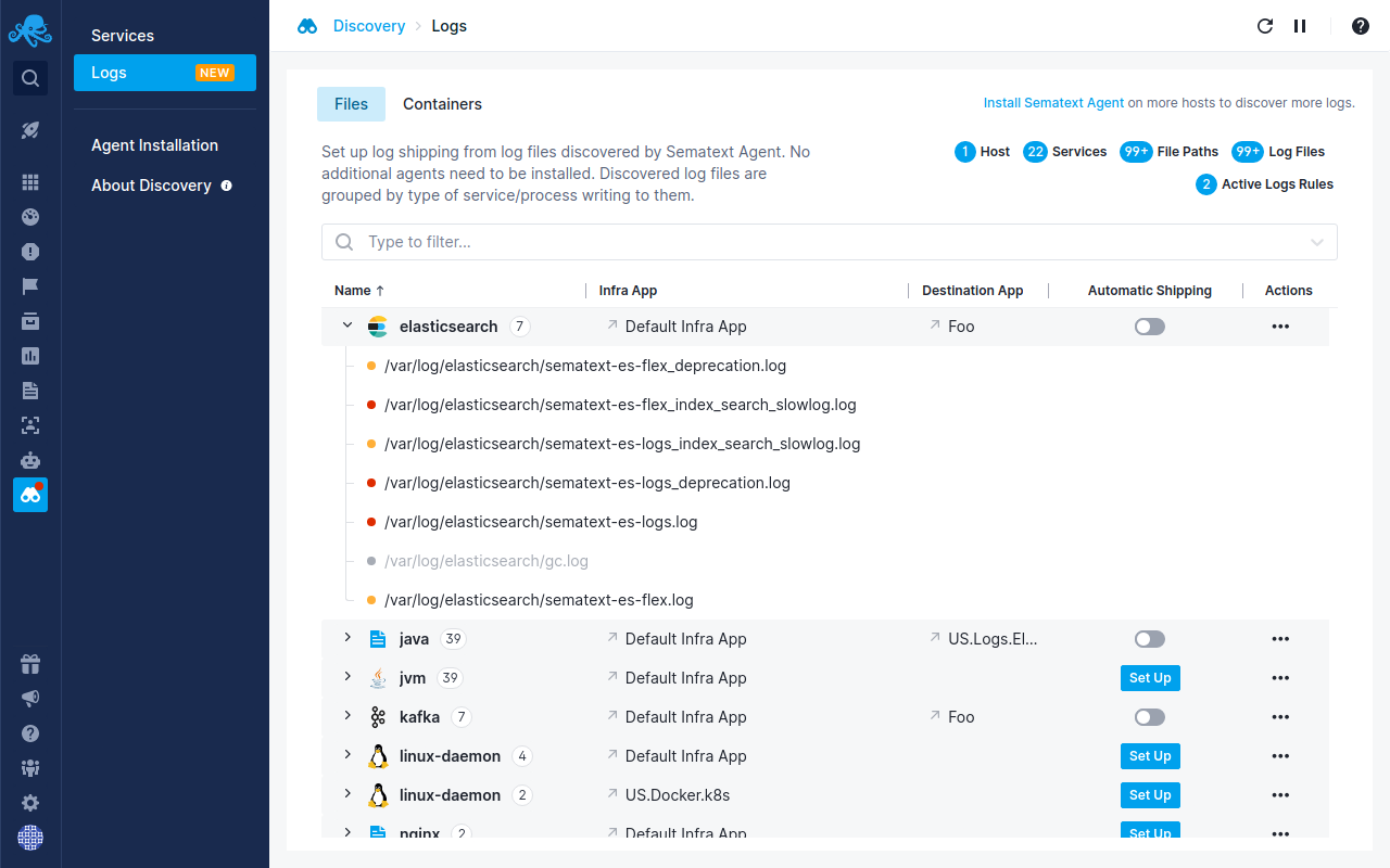 log management and monitoring tools