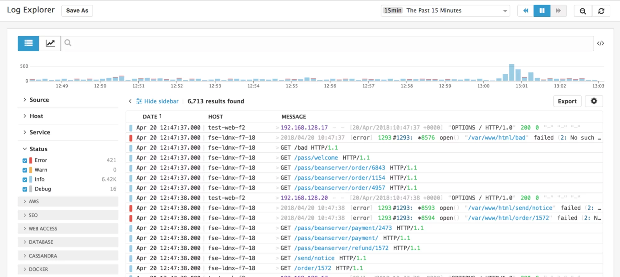 Loggly Live Tail: tail -f for the Cloud Era