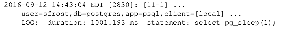 monitoring postgresql database