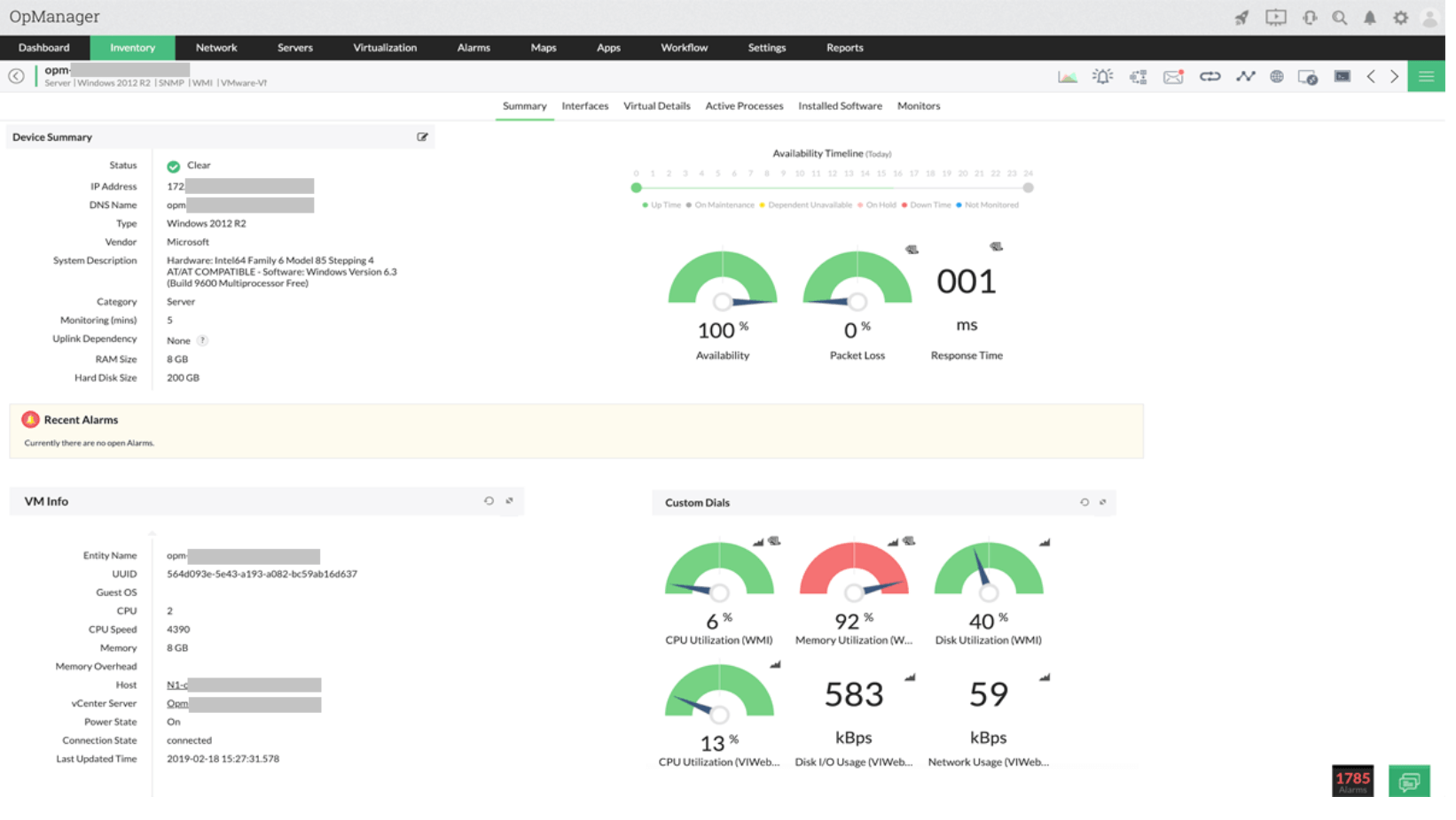 bst server monitor service