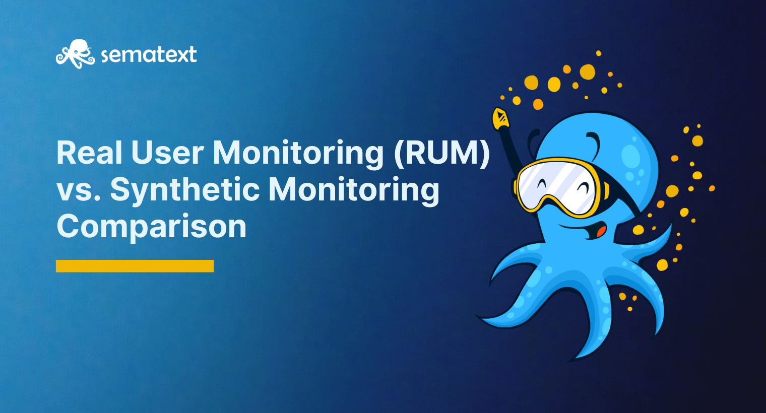 Synthetic Monitoring vs. Real User Monitoring Comparison Sematext