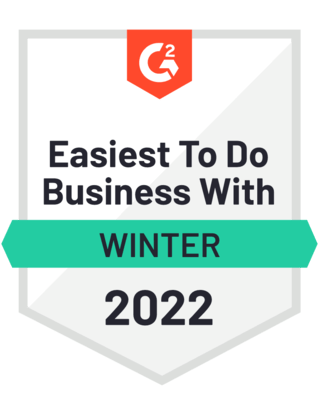 G2 Winter 2022 Easiest To Do Business With