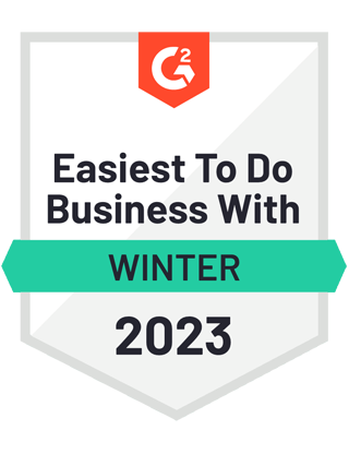 G2 Winter 2022 Easiest To Do Business With